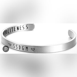 My favorite murder silver bracelet